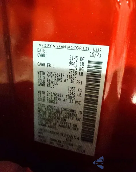 2023 Nissan Rogue S z USA, uszkodzony, nr VIN 5N1BT3ABXPC920854